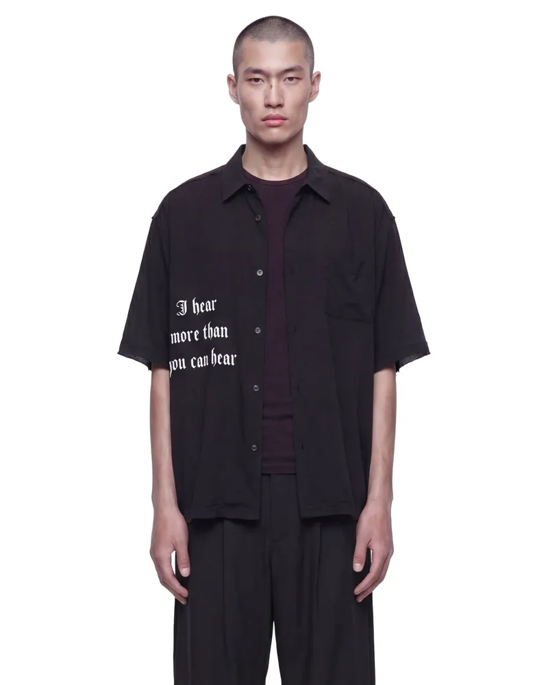 Undercover Short Sleeve Shirt Black