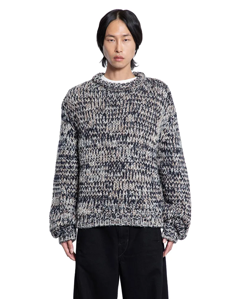 Christophe Lemaire Boxy Crewneck Sweater Grey