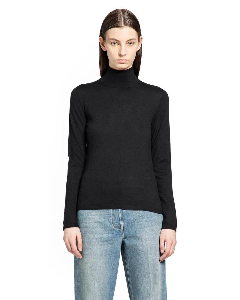 Max Mara Cashmere Turtleneck Sweater Black
