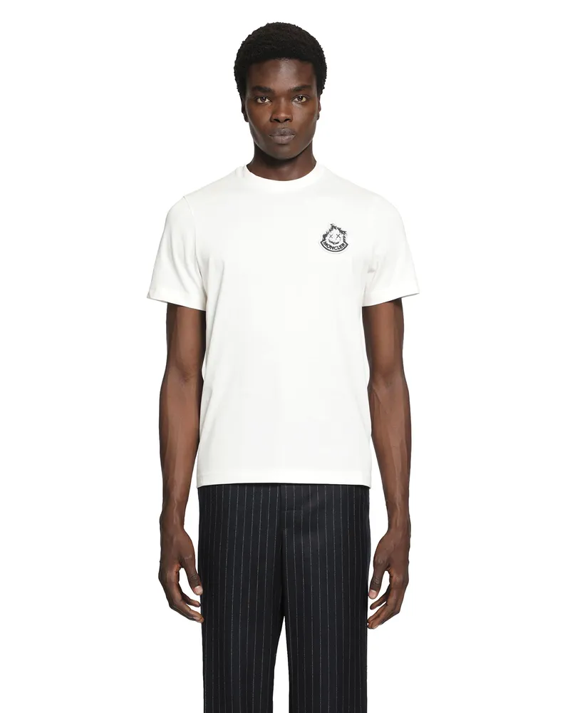 Moncler Logo Cotton T-Shirt White