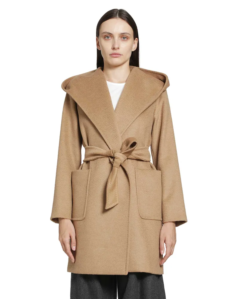 Max Mara Camel Robe Coat Brown