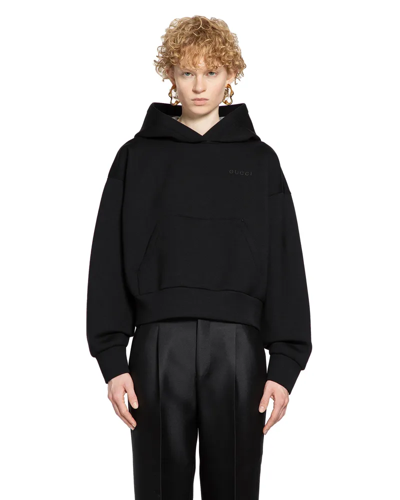 Gucci WOMAN BLACK SWEATSHIRTS Black