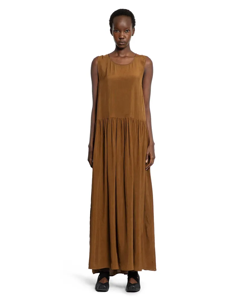 Uma Wang Ardal Long Dress Orange