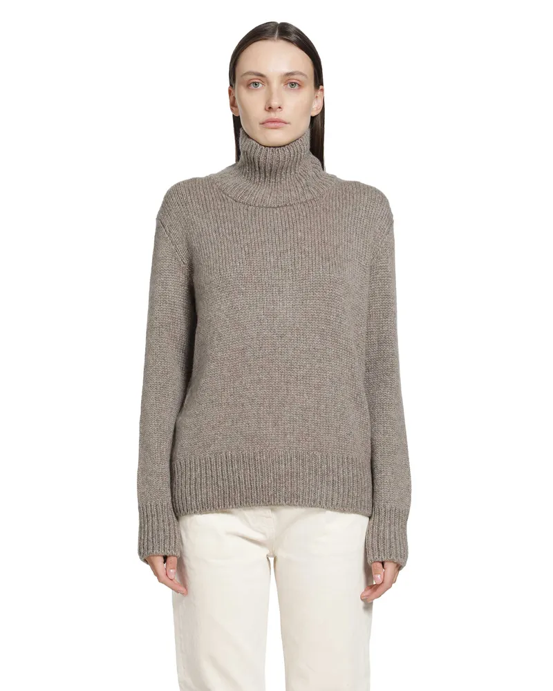 The Row Plira Turtleneck Sweater Grey