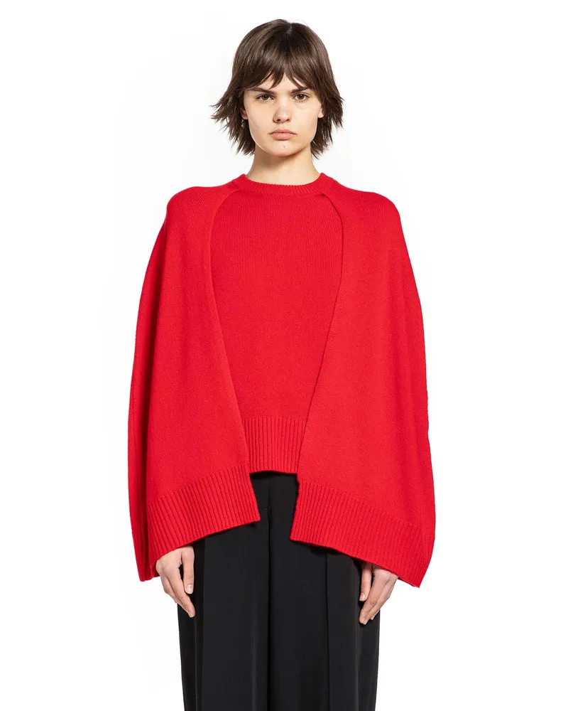 Totême Crew Cape Knit Red