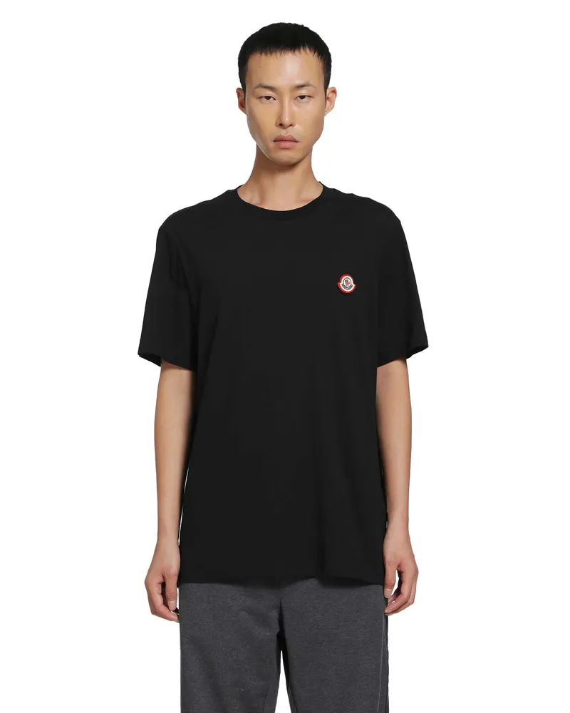 Moncler Jersey Short Sleeve T-shirt Black