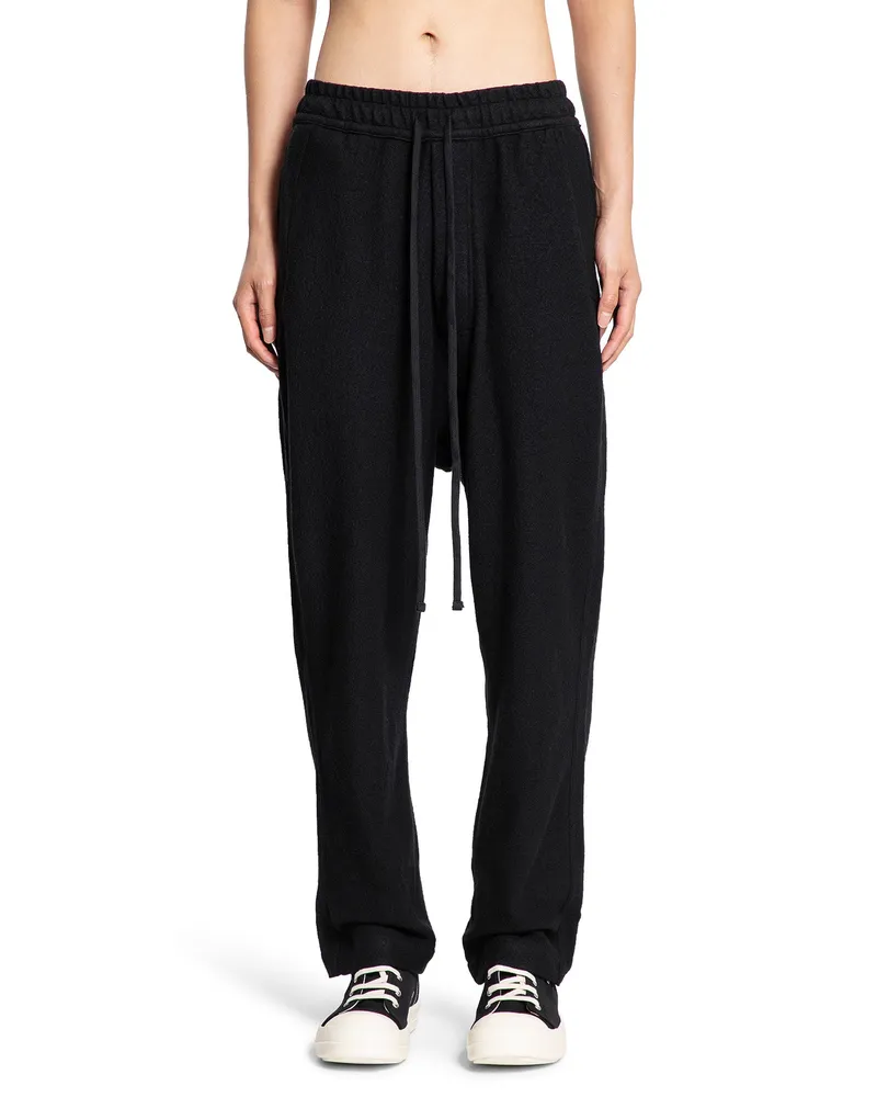 THOM KROM Wool Felt Sweatpants Black