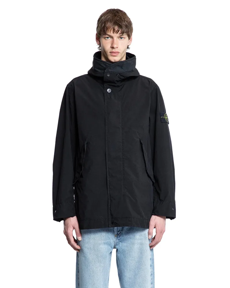 Stone Island 4100029 Short Parka Black