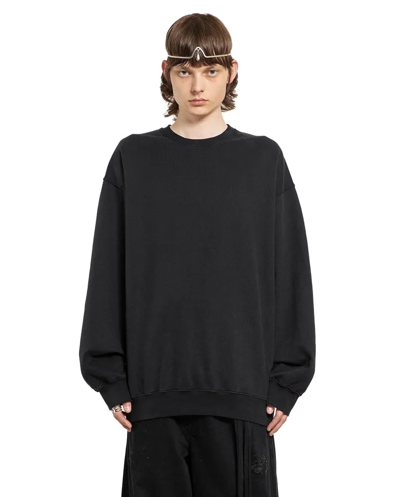 Ann Demeulemeester Wannes ''Eternal Roses'' High-Comfort Sweatshirt Black