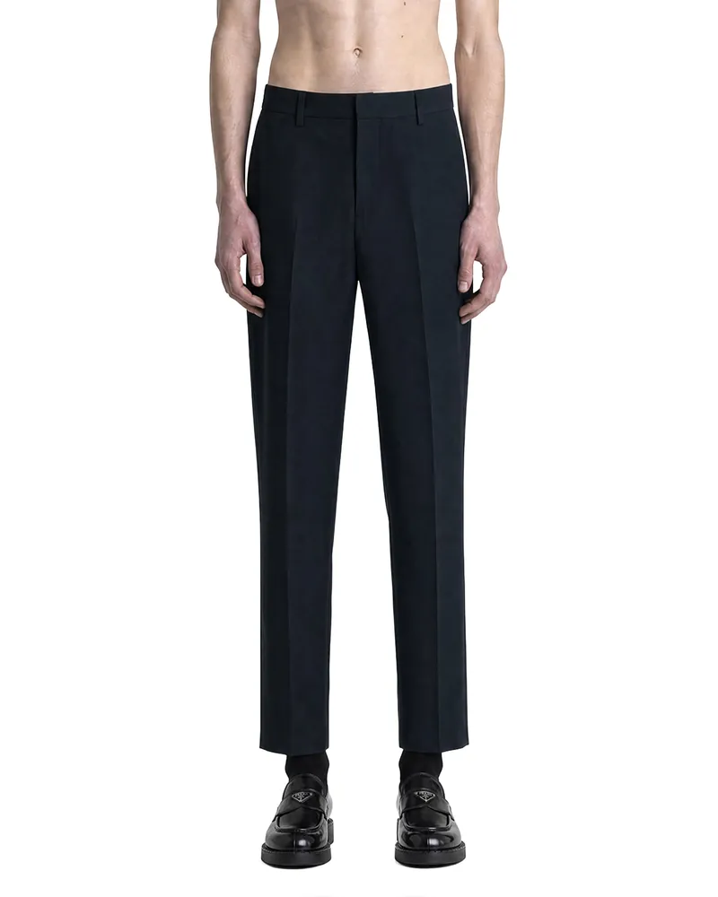 Prada Wool Pants Blue