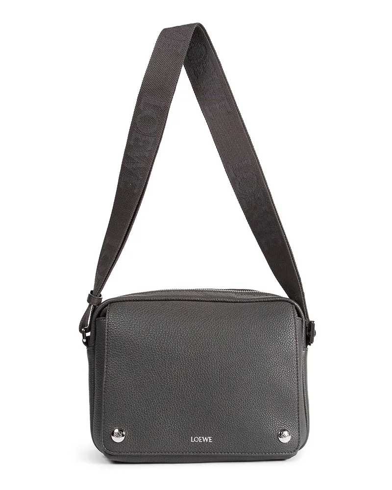 Loewe Pebble Medium Messenger Bag Grey