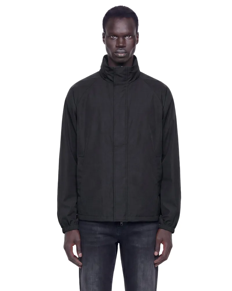 Gucci Compact Cotton Canvas Winbreaker Black