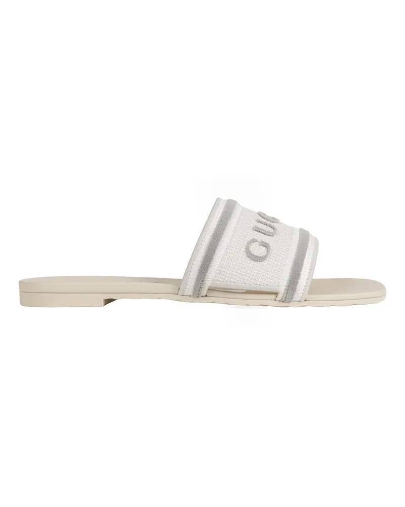 Gucci Luna Slide Sandals White