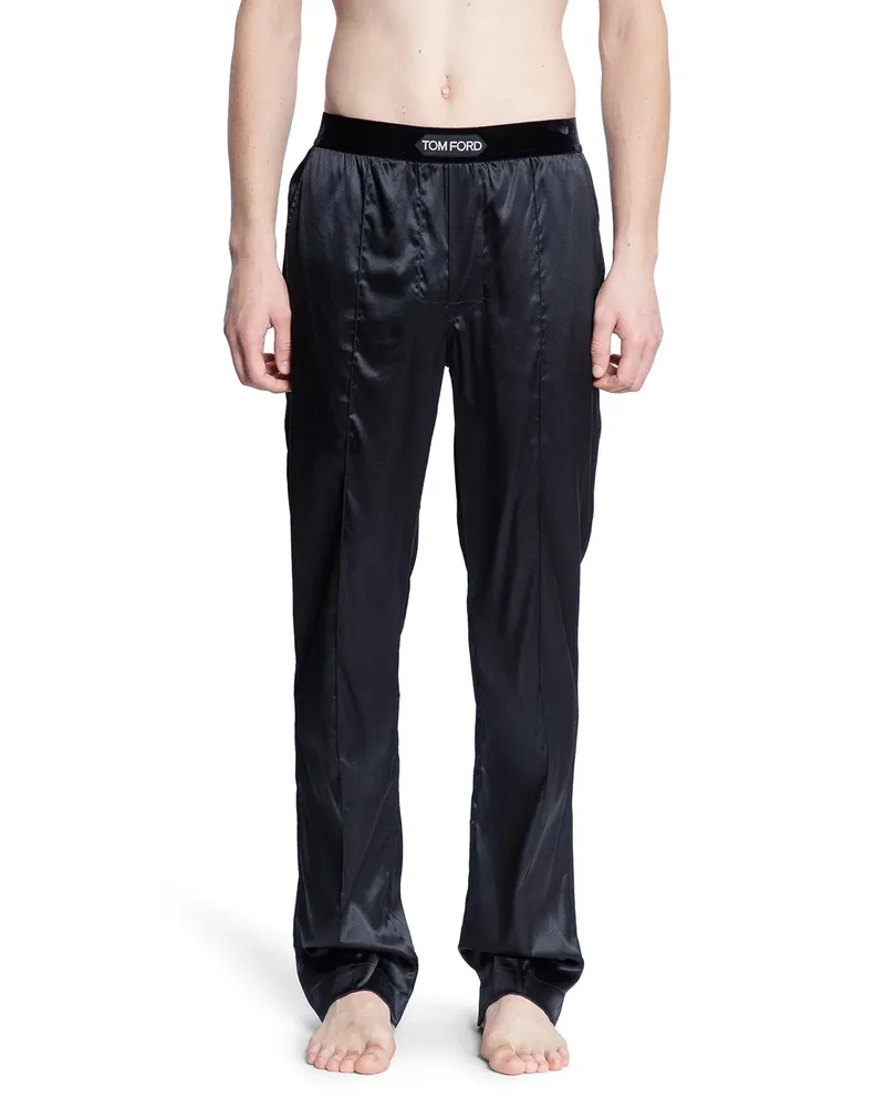 Tom Ford Stretch Silk Pyjamas Black