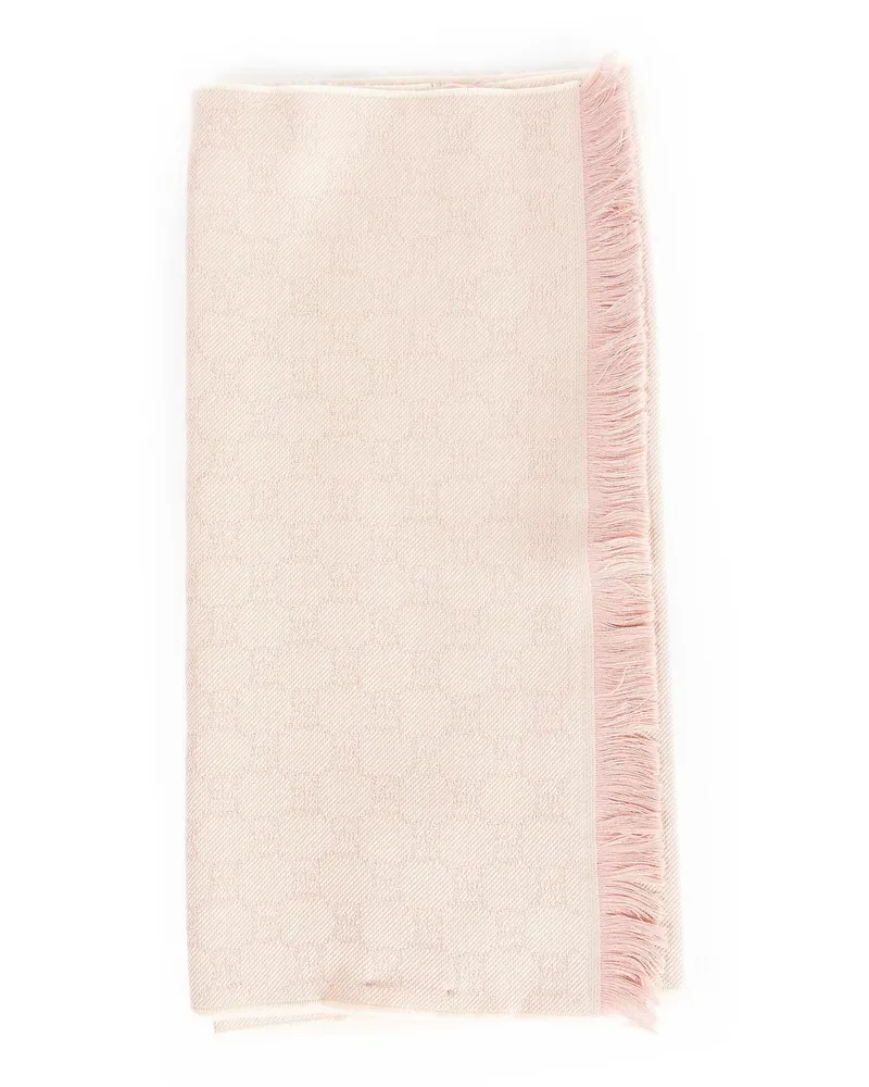 Gucci GG Wool Scarf Pink
