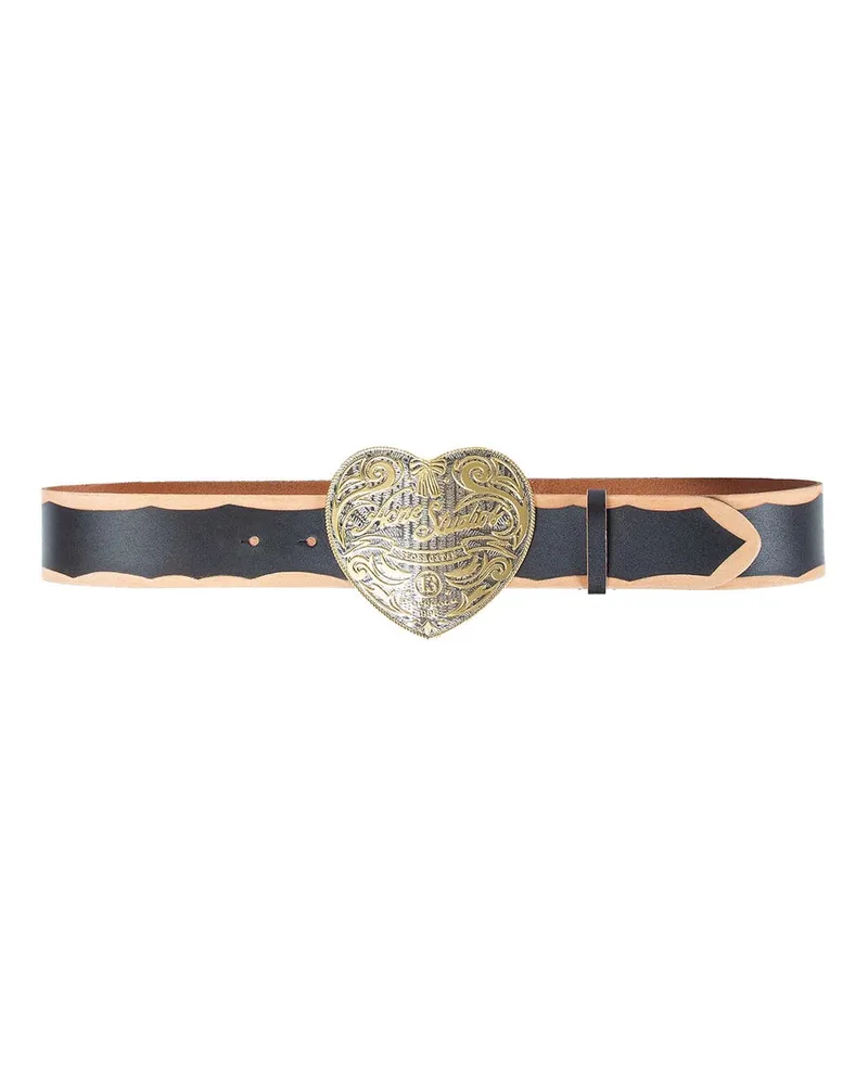 Acne Studios Heart Logo Buckle Belt Black