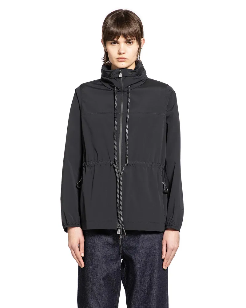 Moncler Soulare Hooded Jacket Black