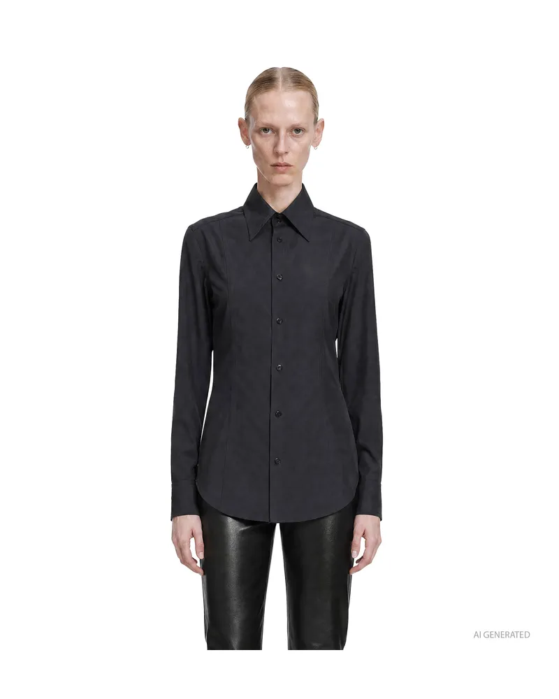 Gucci Silk Poplin Shirt Blue