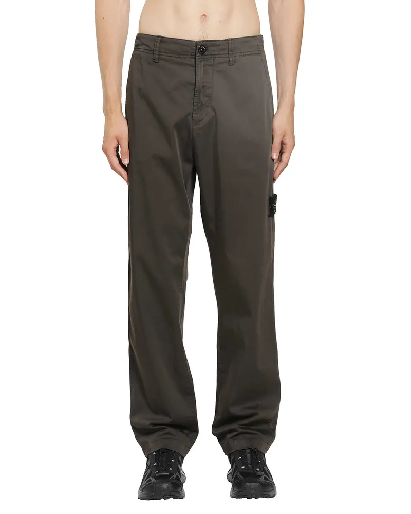 Stone Island 3100012 Stretch Organic Cotton Satin Grey