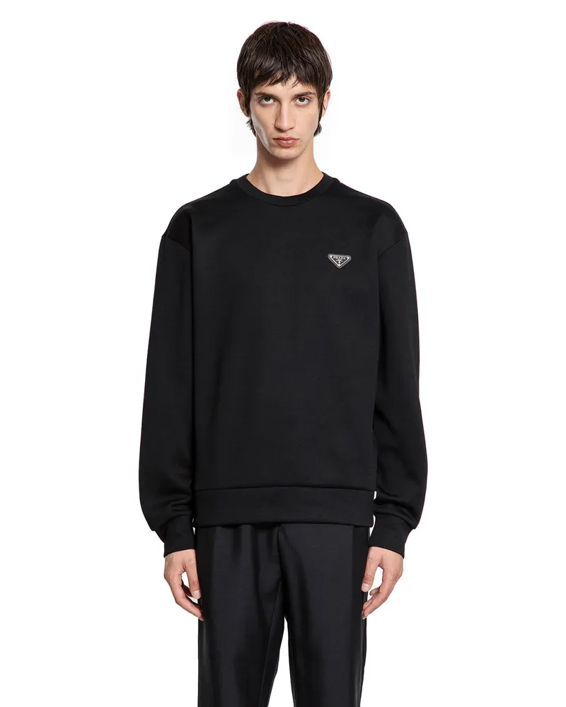 Prada Technical cotton sweatshirt Blue