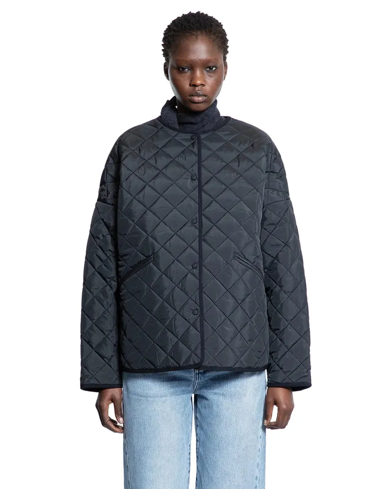 Totême Recycled Polyester Quilted Jacket Black