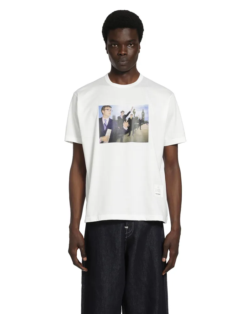 Junya Watanabe The Face Blur T-Shirt White