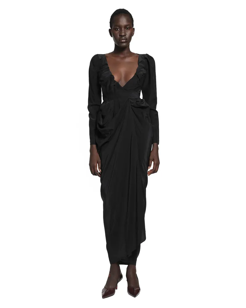 Vivienne Westwood Kendall Wrap Dress Black