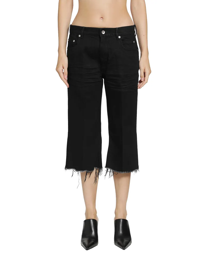 Rick Owens Tower Bolan Cutoffs Black
