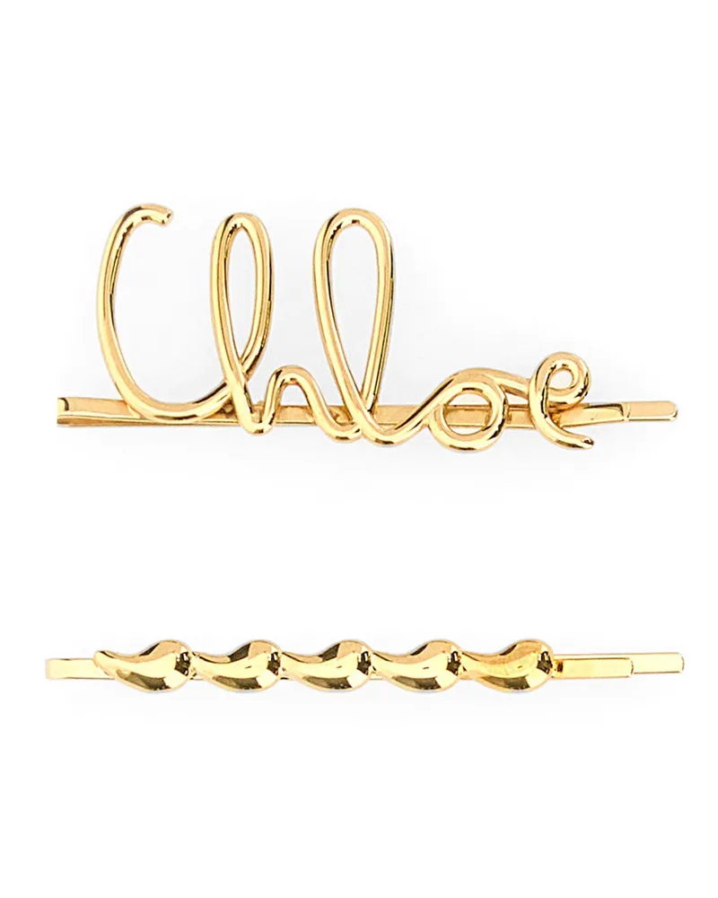 Chloé Hair Clips set Gold