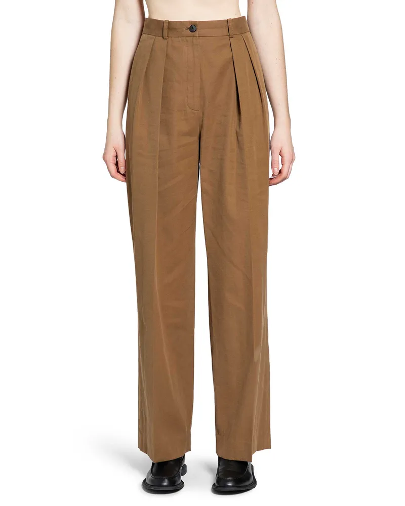 The Row Igor Pant in Cotton and Cashmere Beige