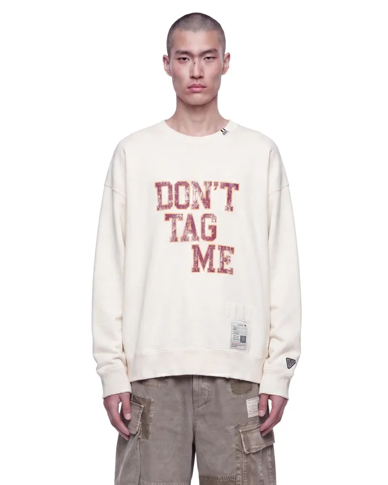 MIHARAYASUHIRO Don't Tag Me Printed Sweatshirt Off-white