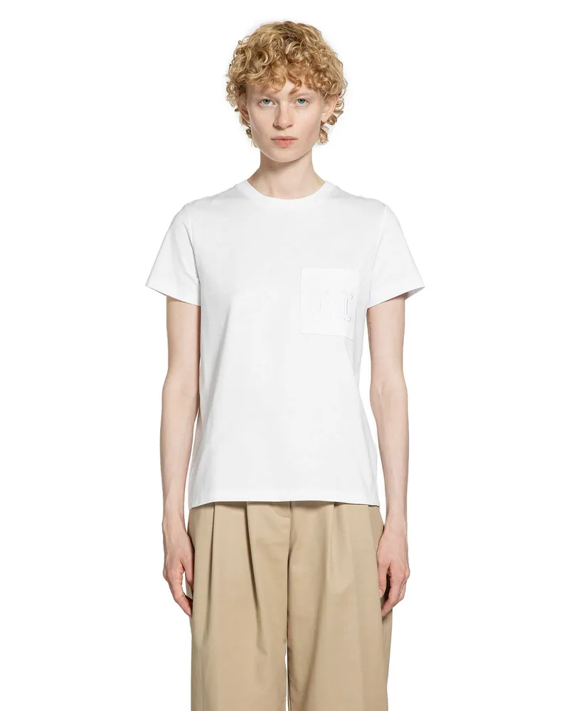 Max Mara Cotton jersey T-shirt White