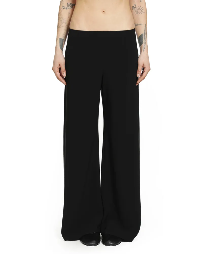 The Row Gala Wide Leg Trousers Black