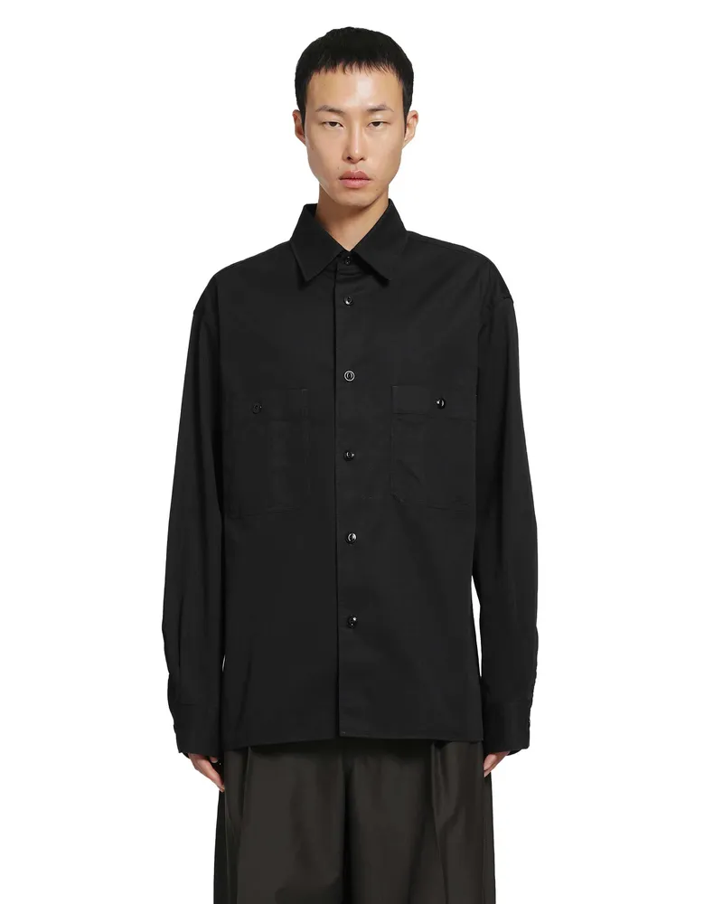 Christophe Lemaire Two Pockets Shirt Black