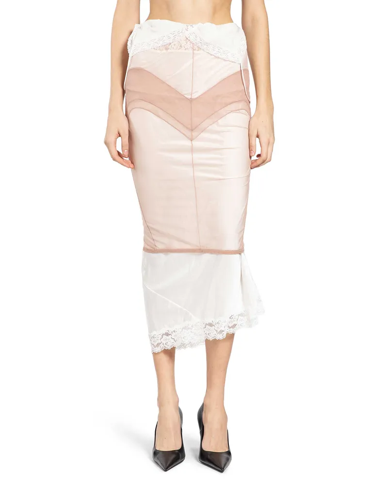 Dilara Findikoglu Stocking Skirt with Trapped Slip dress Pink