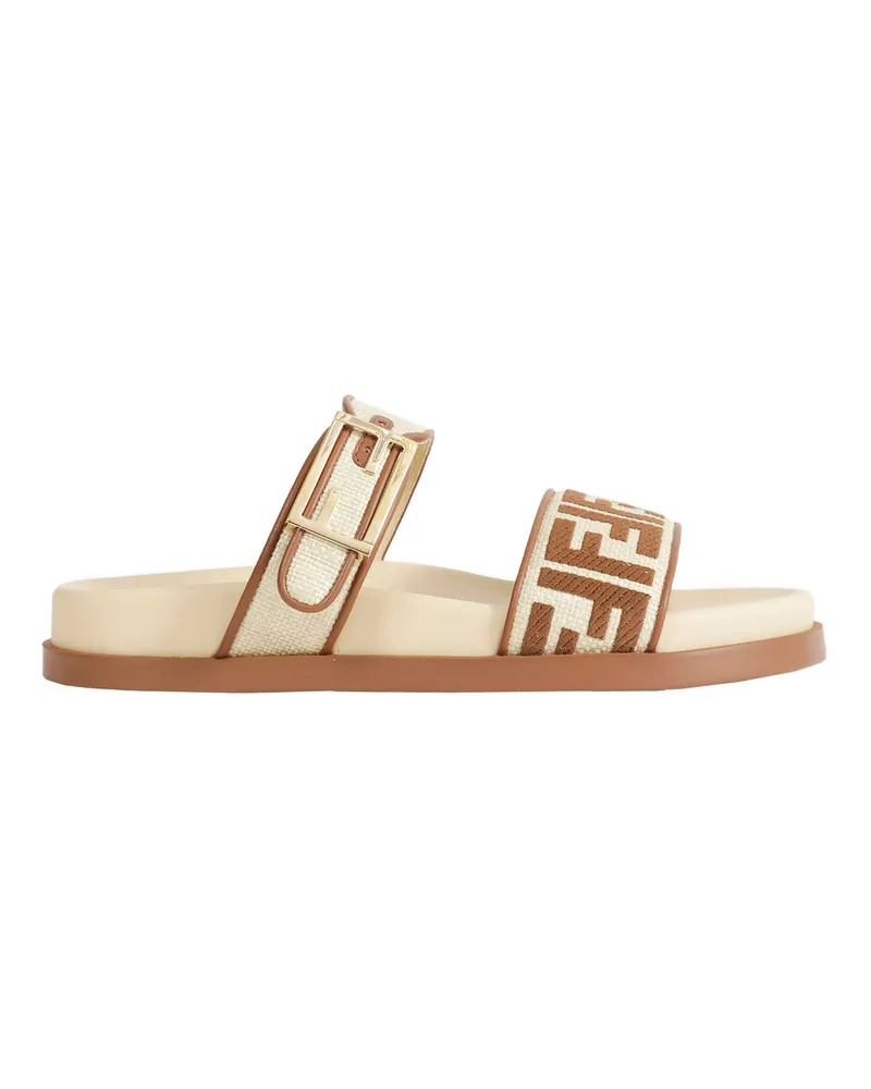Fendi Feel Sandals Beige