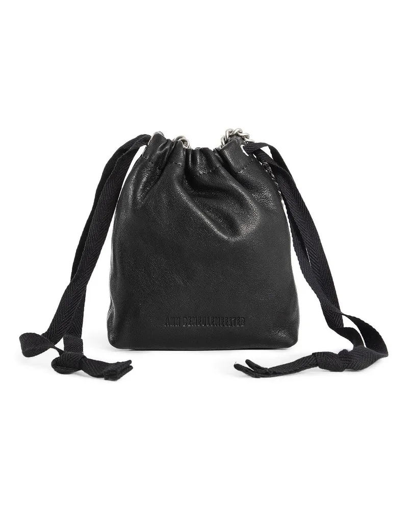 Ann Demeulemeester VINTAGE LUX GRAINED-áLEATHER Black