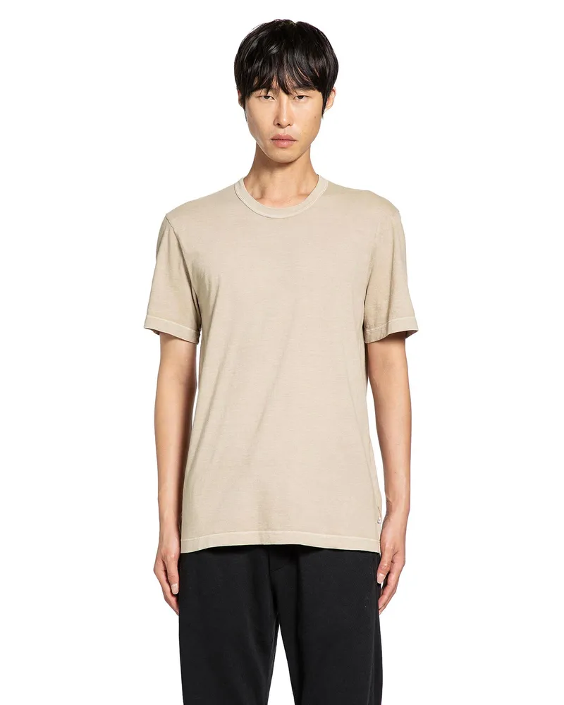 James Perse Crew Neck T-Shirt Beige