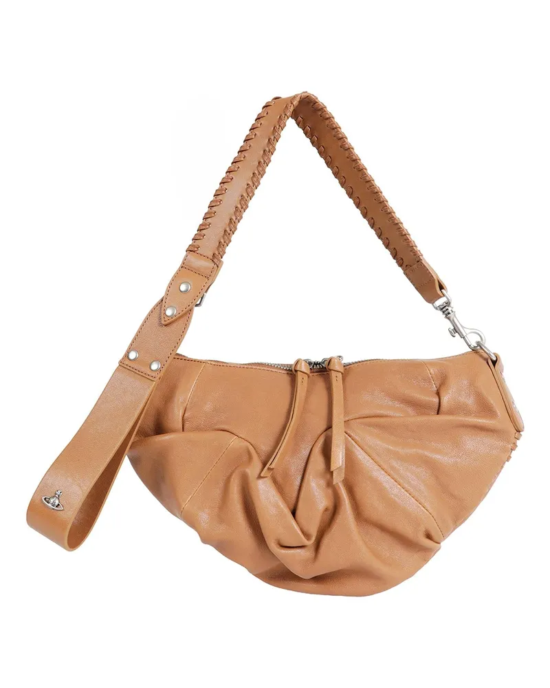 Vivienne Westwood Agnes Small Shoulder Bag Beige