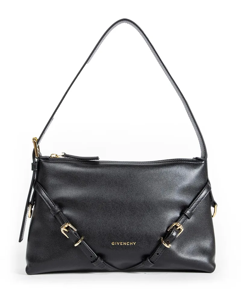 Givenchy Voyou Mini Calf Leather Shoulder Bag Black