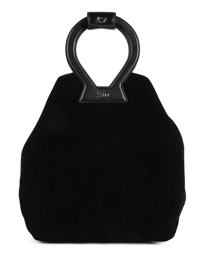 Luar Suede Brooke Tote Black
