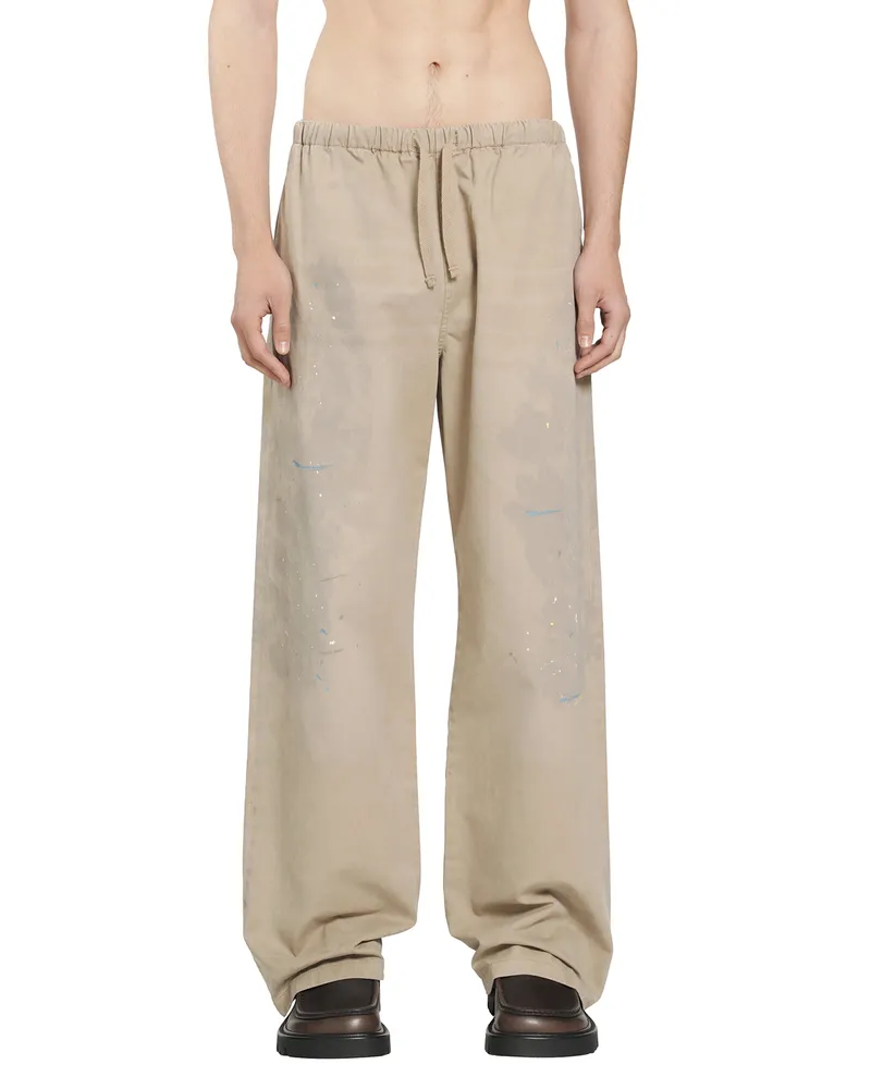 Acne Studios Washed Twill Pants Beige