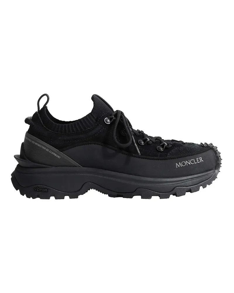 Moncler Trailgrip Lite3 Suede Trainers Black
