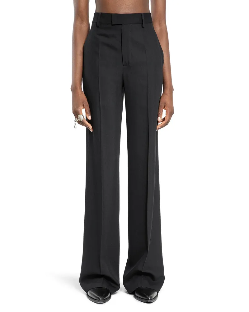 Ann Demeulemeester Maaike Flared Comfort Trousers Black
