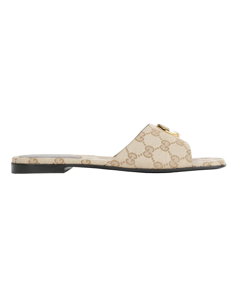 Gucci Double G Slides Beige