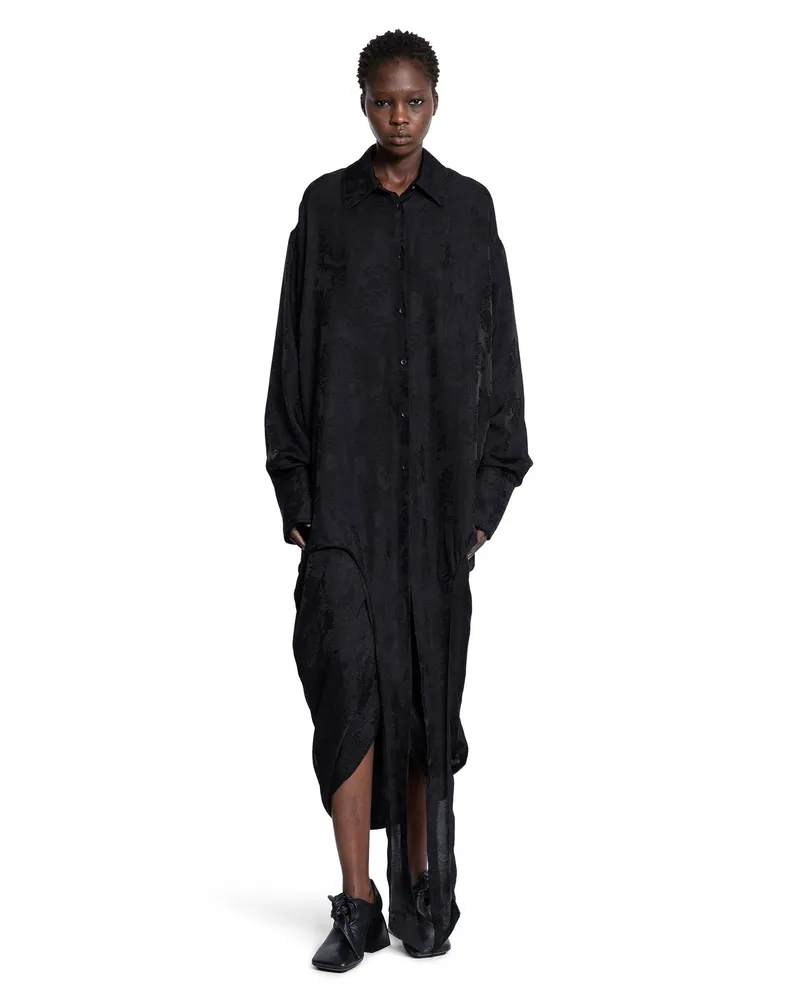 Uma Wang Twig Jacquard Shirt Black