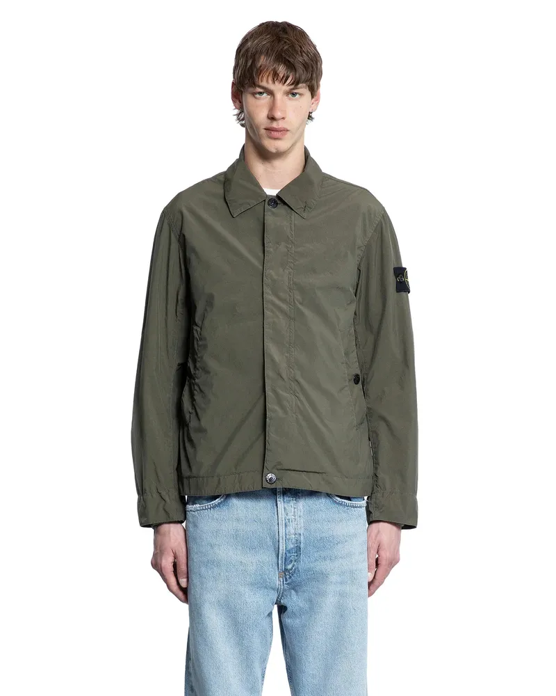 Stone Island 4100025 Light Poly-TC Jacket Green