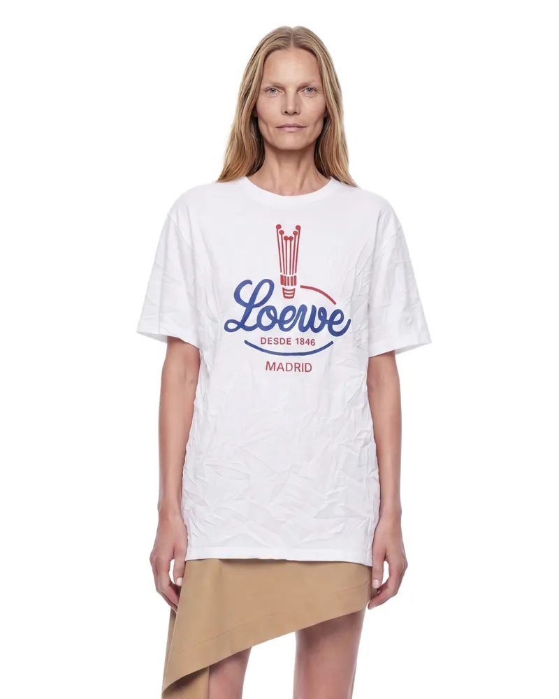 Loewe Digital Archive Logo T-Shirt White