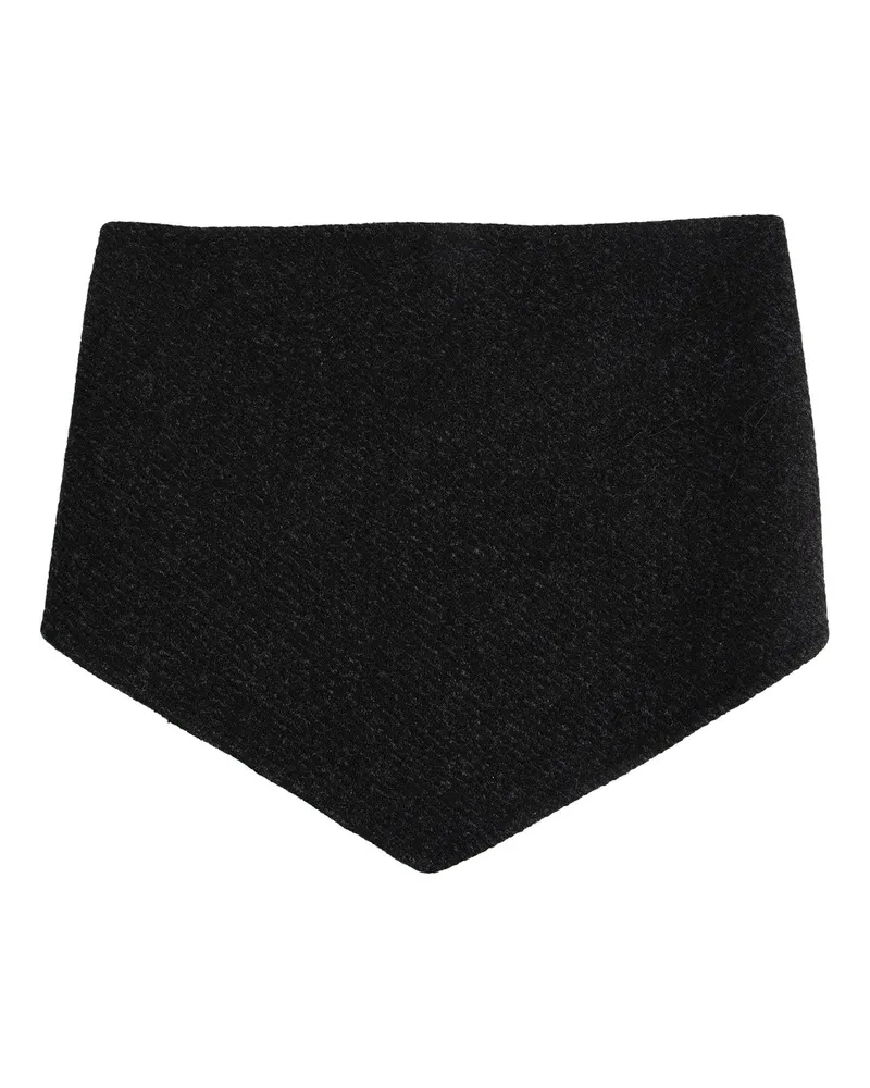 Jil Sander Double Splittable Wool Scarf Black