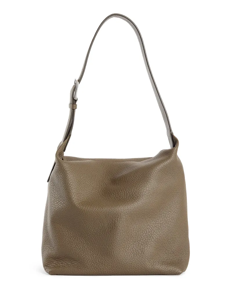 The Row Isa Bag in Leather Green
